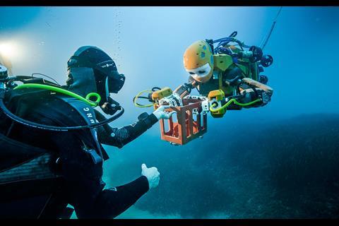 ‘Ocean One’ is more avatar than ROV. Picture: Stanford Uni